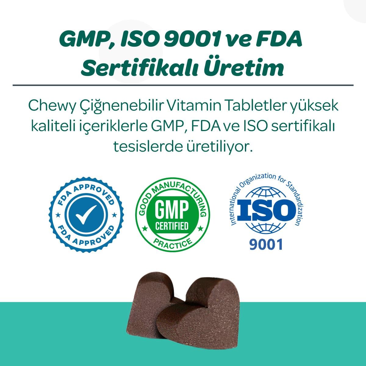 Vets Plus Dental Kedi ve Köpekler İçin Diş Bakımı Çiğnenebilir Tablet (60lı)
