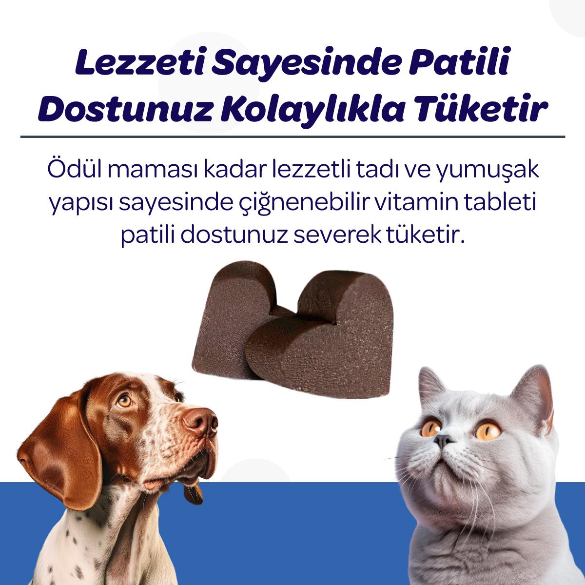 Vets Plus Hip&Joint Kedi ve Köpekler İçin Eklem Destekleyici Çiğnenebilir Tablet (60lı)