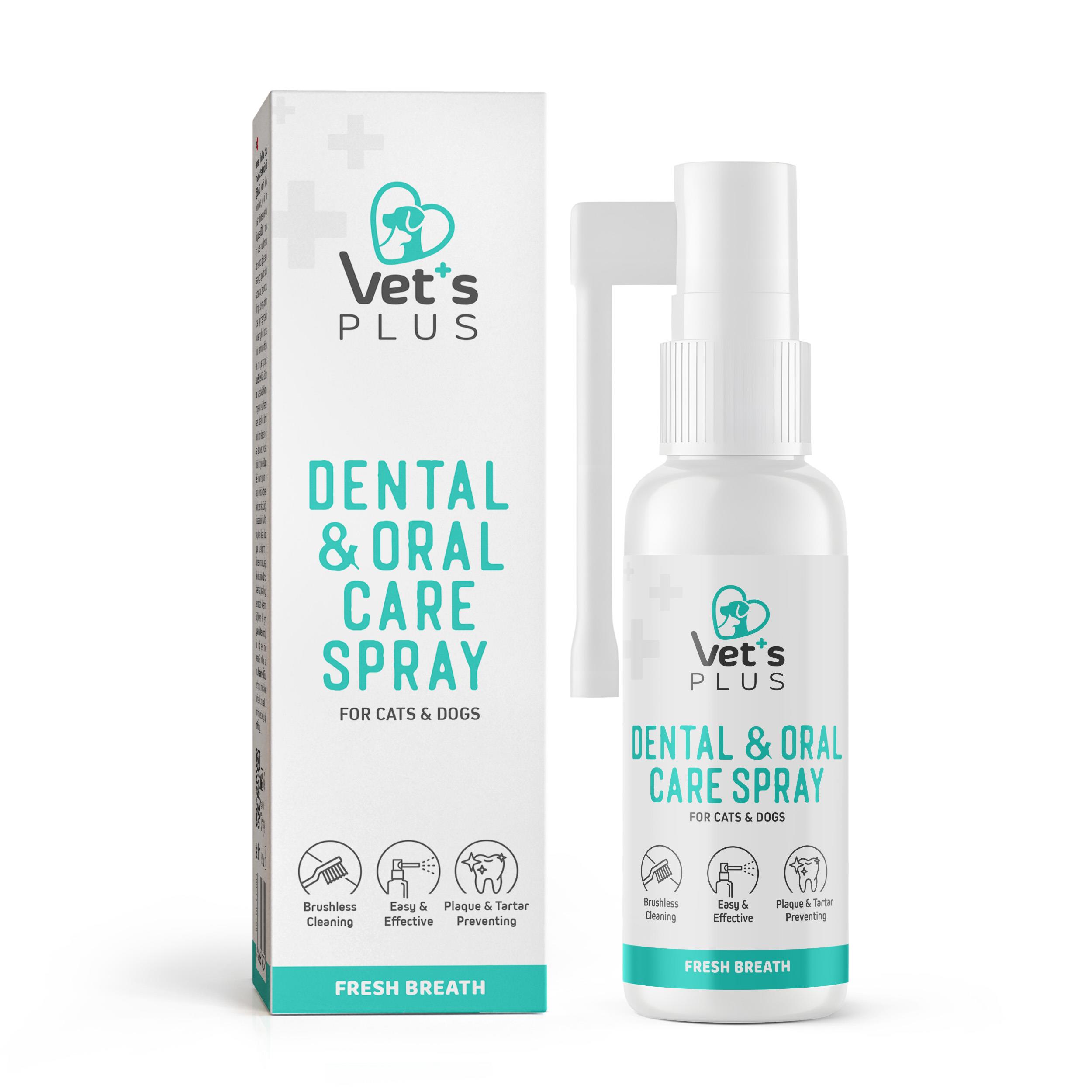 Vets Plus Kedi ve Köpekler İçin Diş ve Ağız Bakım Spreyi 50ml