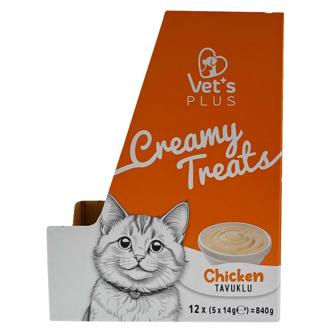 Vets Plus Tavuklu Krema Kedi Ödül Maması 14gr (5li)
