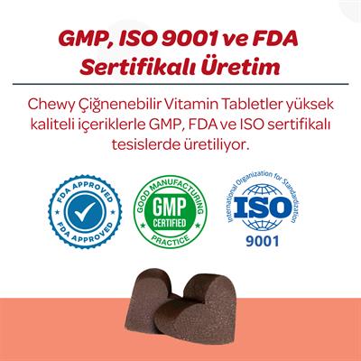 Vets Plus Calming Kedi ve Köpekler İçin Sakinleştirici Çiğnenebilir Tablet (60lı)
