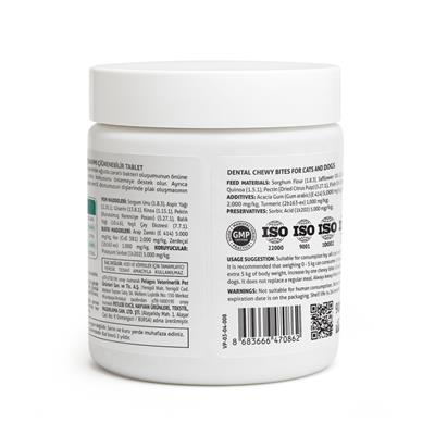 Vets Plus Dental Kedi ve Köpekler İçin Diş Bakımı Çiğnenebilir Tablet (60lı)