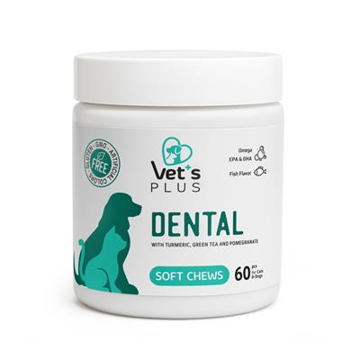 Vets Plus Dental Kedi ve Köpekler İçin Diş Bakımı Çiğnenebilir Tablet (60lı)