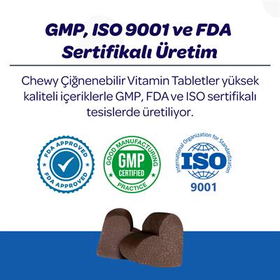 Vets Plus Hip&Joint Kedi ve Köpekler İçin Eklem Destekleyici Çiğnenebilir Tablet (60lı)