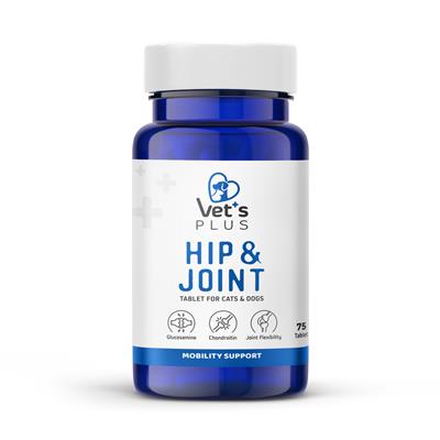 Vets Plus Hip&Joint Kedi ve Köpekler İçin Eklem Yapısı Destekleyici Glukozamin Tablet (75li)
