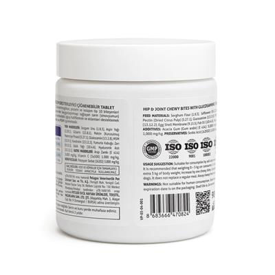 Vets Plus Hip&Joint Kedi ve Köpekler İçin Eklem Destekleyici Çiğnenebilir Tablet (60lı)