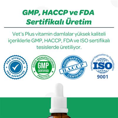 Vets Plus Immune System Kedi ve Köpekler İçin Bağışıklık Güçlendirici Damla 50ml