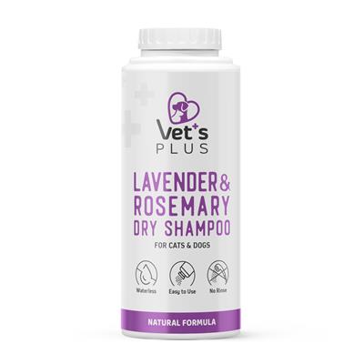 Vets Plus Kedi ve Köpekler İçin Lavanta ve Biberiye Özlü Toz Şampuan 150gr