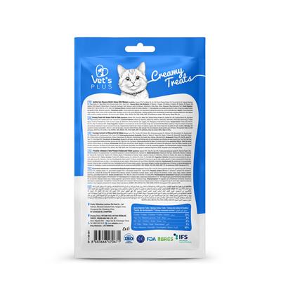 Vets Plus Okyanus Balıklı Krema Kedi Ödül Maması 14gr (5li)