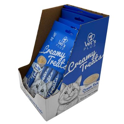 Vets Plus Okyanus Balıklı Krema Kedi Ödül Maması 14gr (5li)