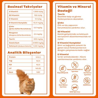 Vets Plus Optimal Nutrition Tavuk Etli Tahılsız Kedi Konservesi 85gr