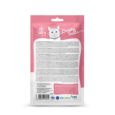 Vets Plus Somonlu Sıvı Kedi Ödül Maması 14gr (5li)