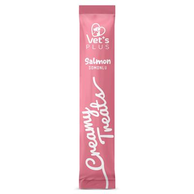 Vets Plus Somonlu Sıvı Kedi Ödül Maması 14gr (5li)