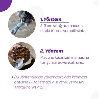 Vets Plus Sterilised Kısırlaştırılmış Kediler İçin Malt Kedi Macunu 100gr