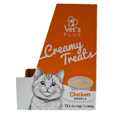 Vets Plus Tavuklu Krema Kedi Ödül Maması 14gr (5li)
