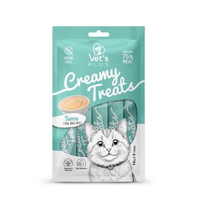 Vets Plus Ton Balıklı Krema Kedi Ödül Maması 14gr (5li)