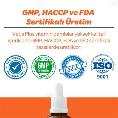 Vets Plus Vitamin C Kedi ve Köpekler İçin Damla 50ml