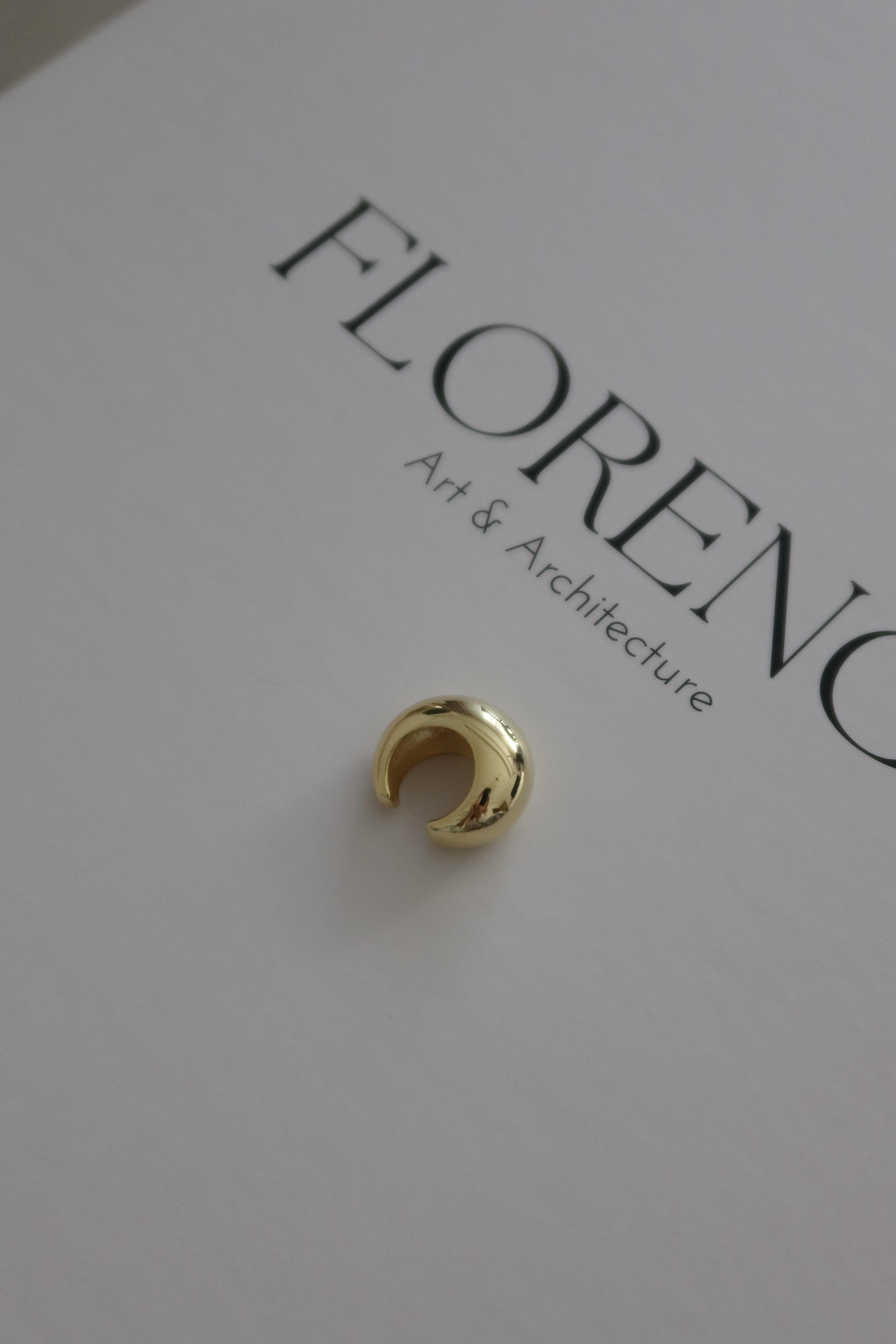 925 Gümüş | Bombeli Ear Cuff  Küpe