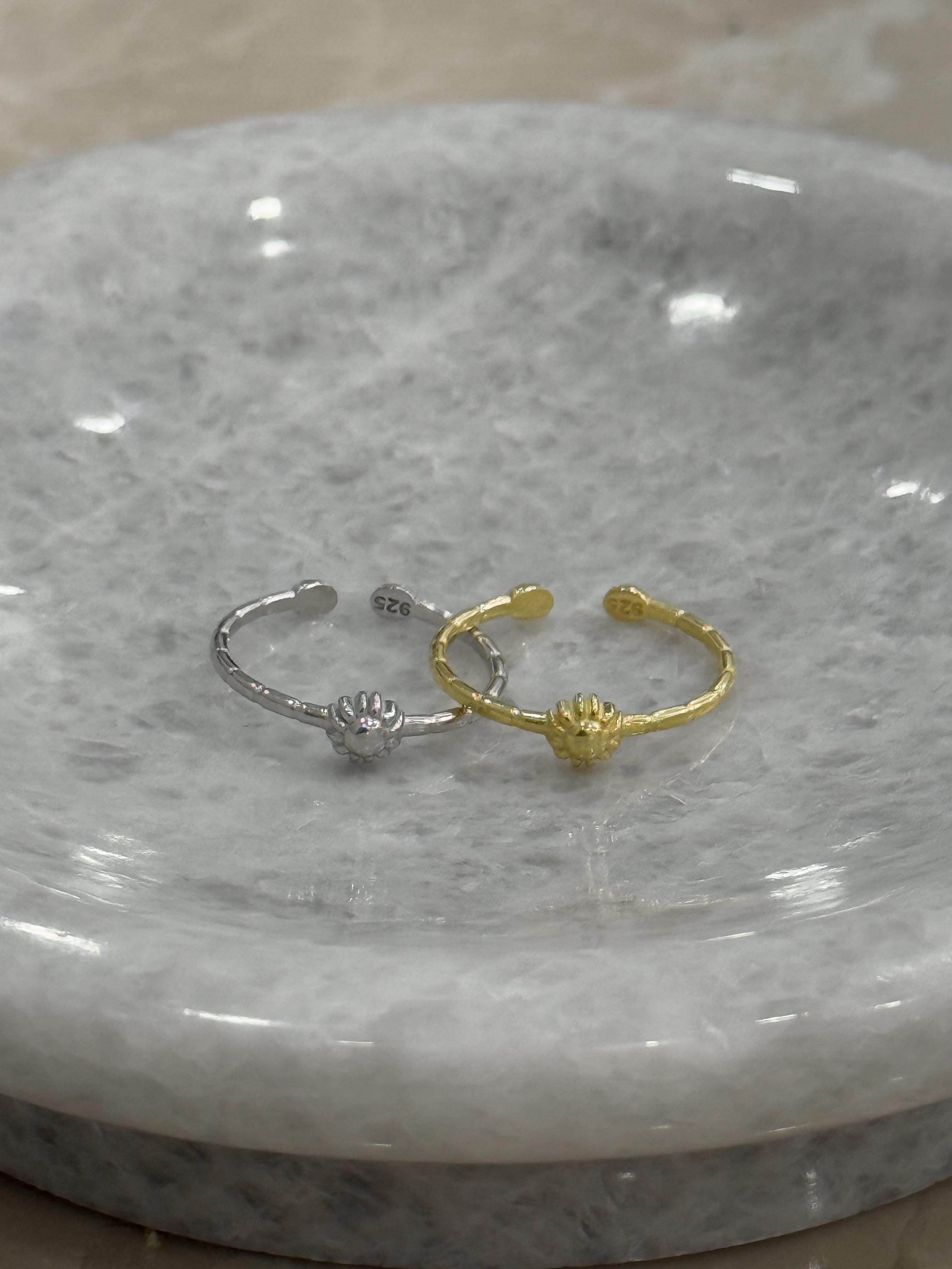 925 Gümüş | Minimal Güneş Yüzük