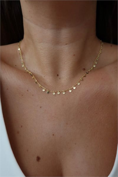 925 Gümüş | Mini Pullu Kolye