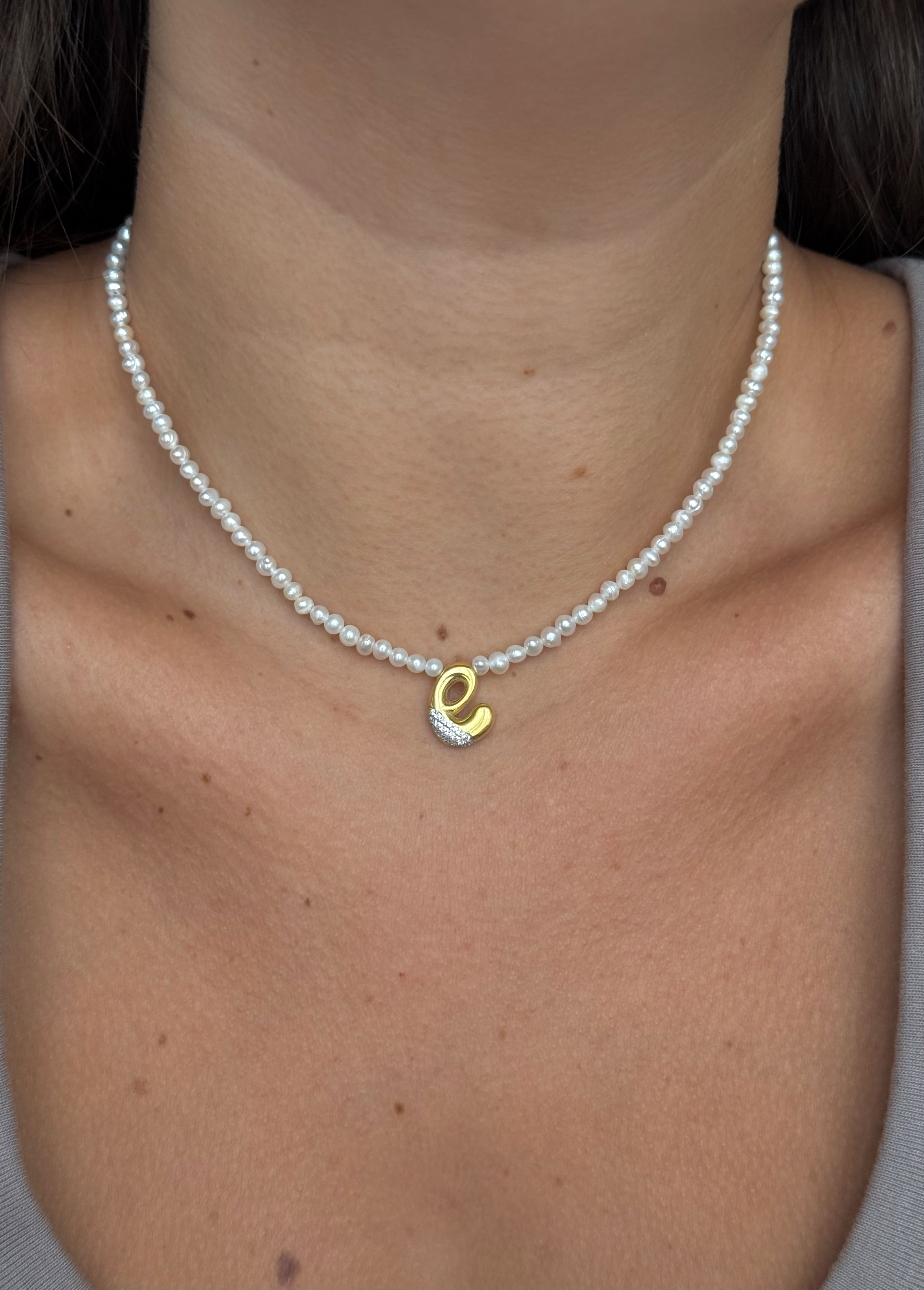 925 Gümüş | Gerçek İncili Harf Kolye