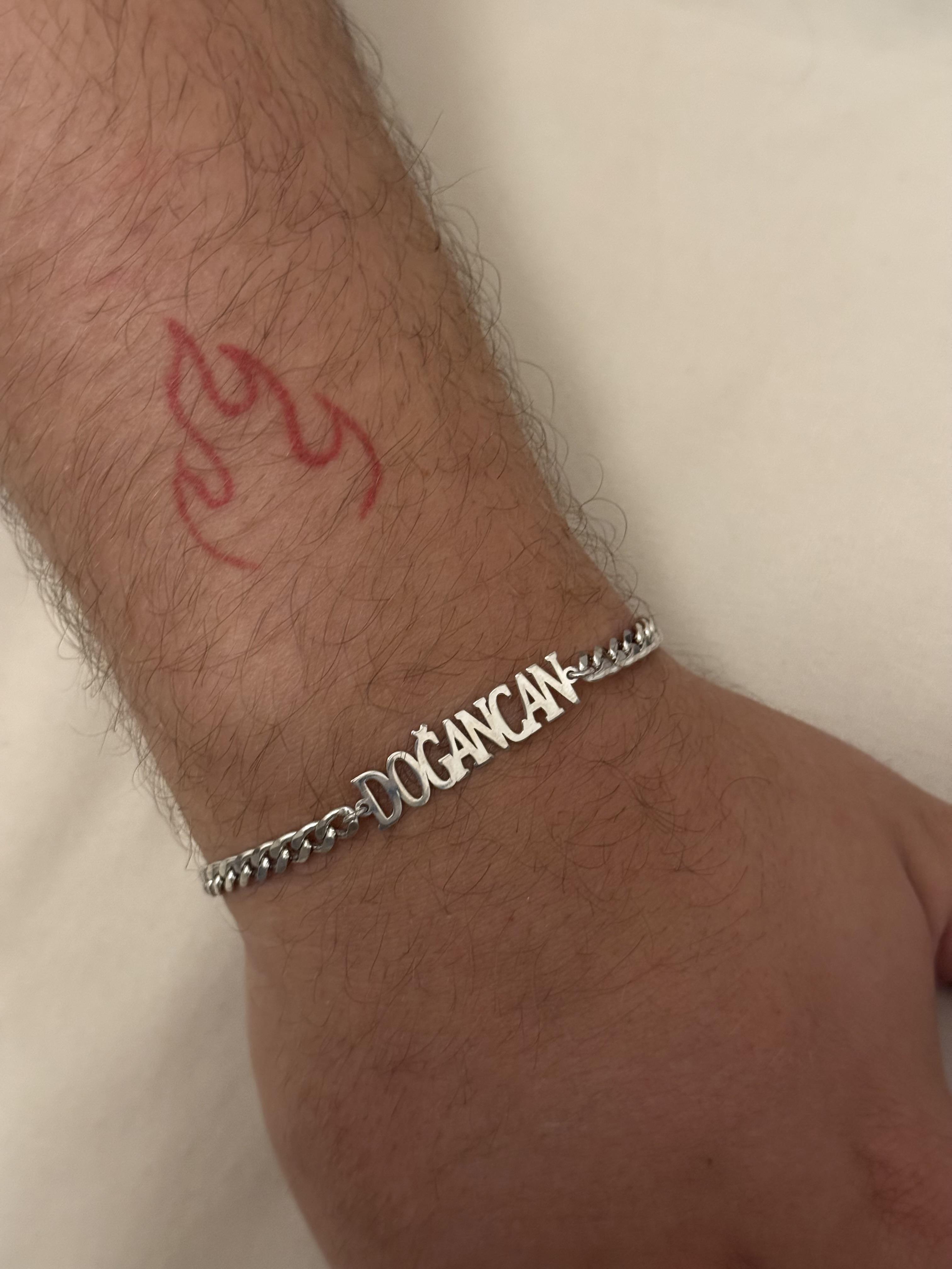 925 Gümüş | İsimli Gurmet Bileklik