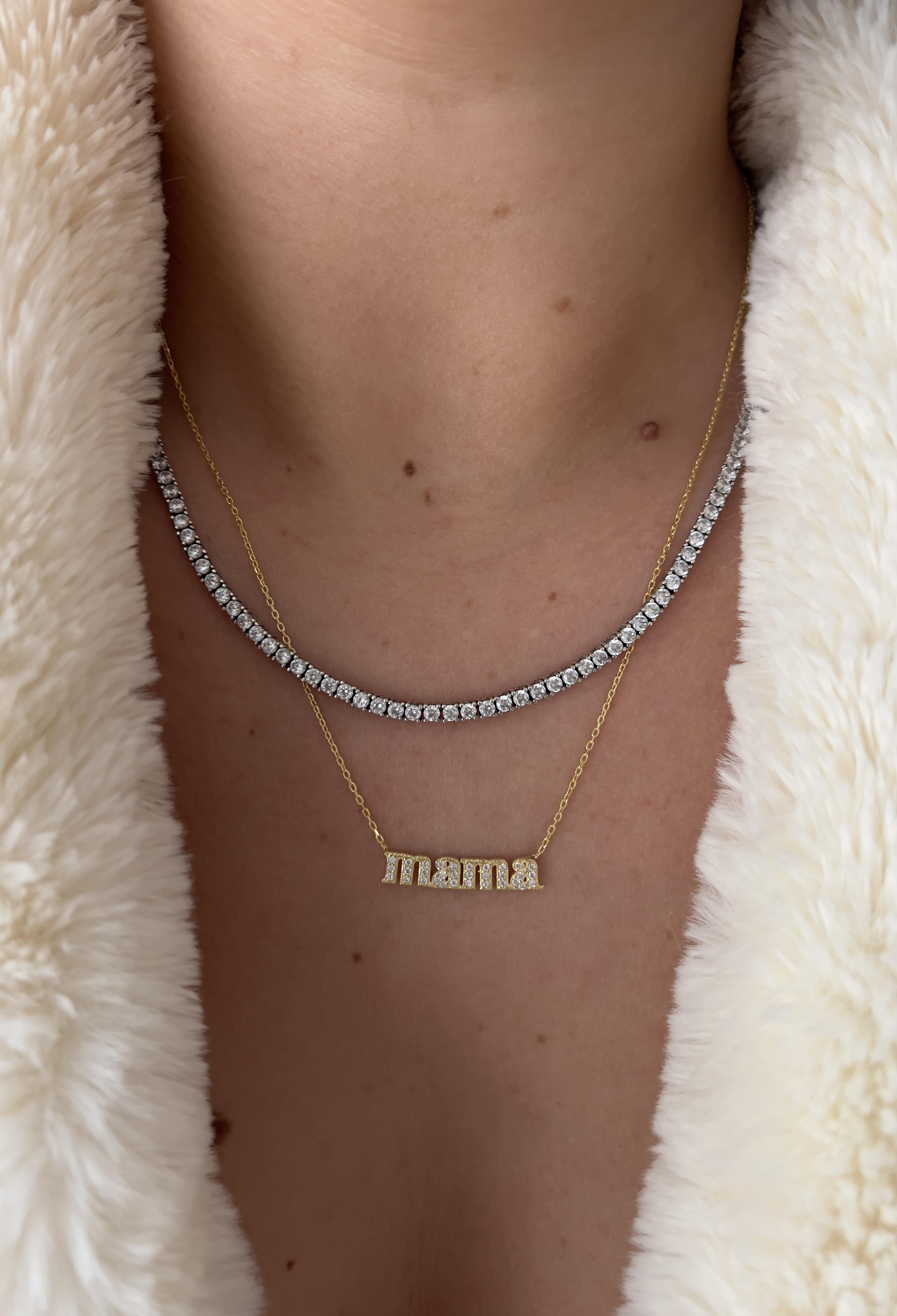 925 Gümüş | Mama Kolye