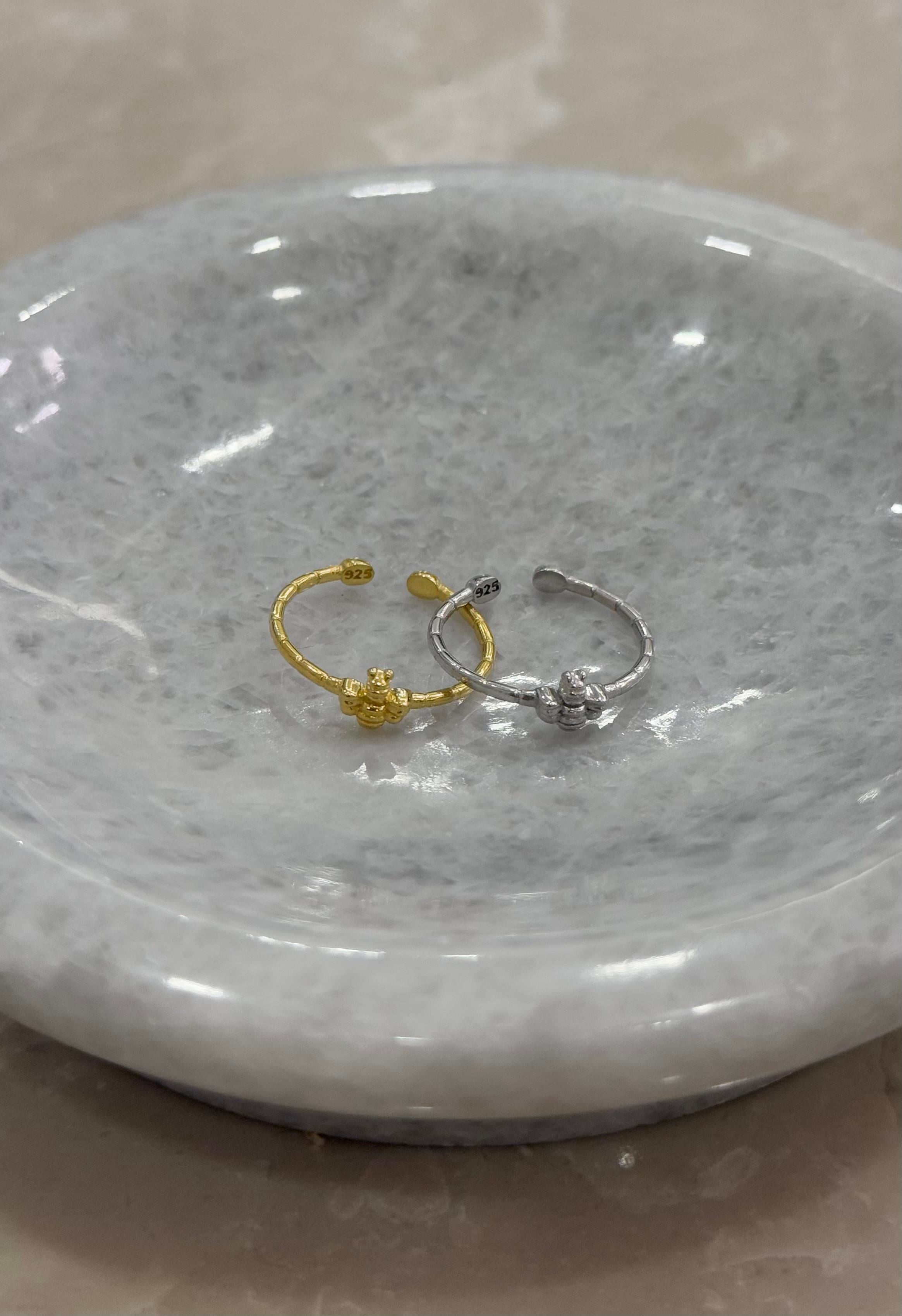 925 Gümüş | Minimal Arı Yüzük