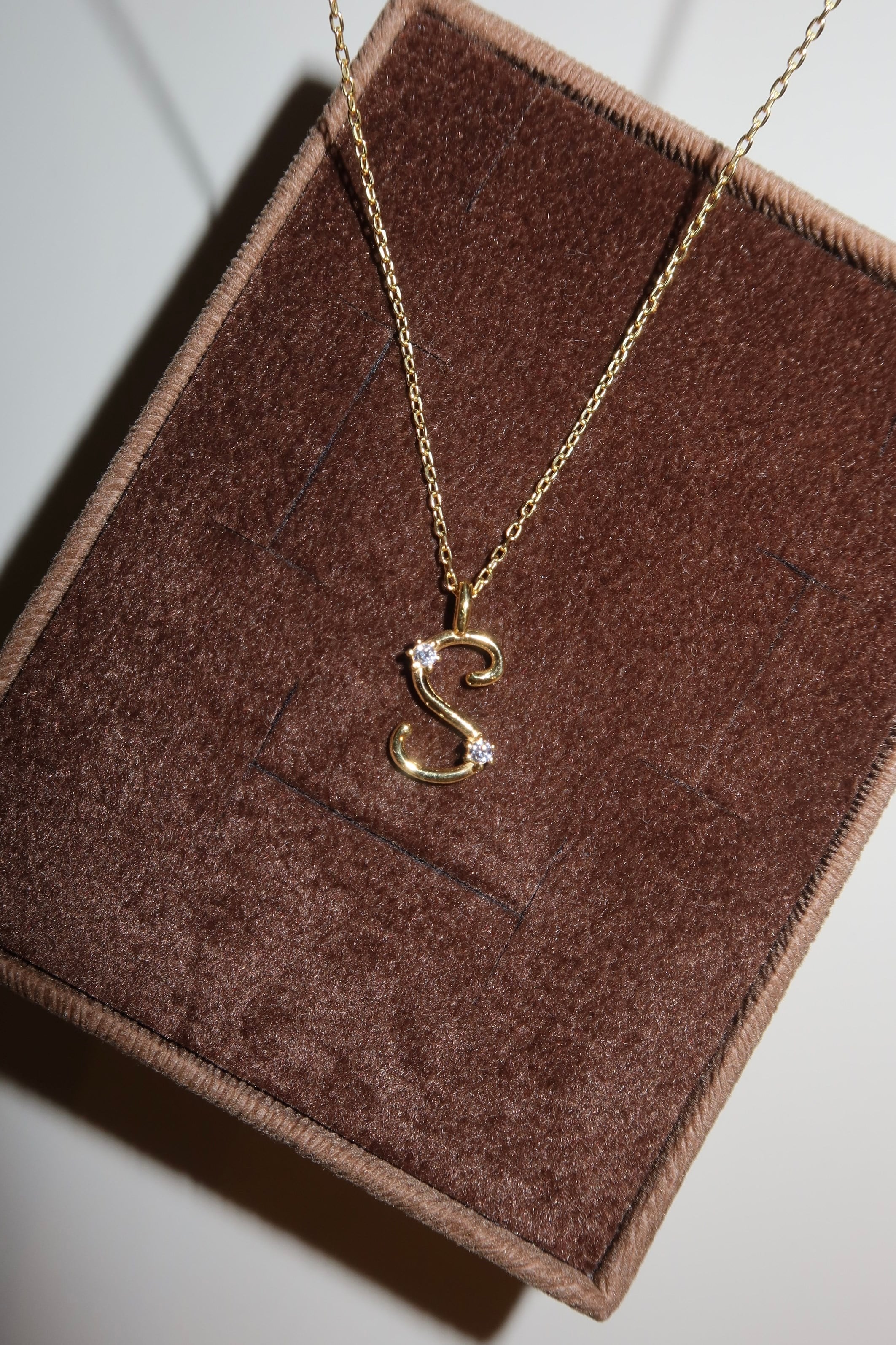 925 Gümüş | Parıltılı Tek Harf Kolye