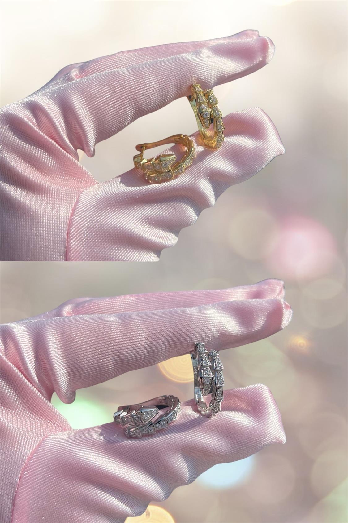 925 Gümüş | Serpenti Küpe