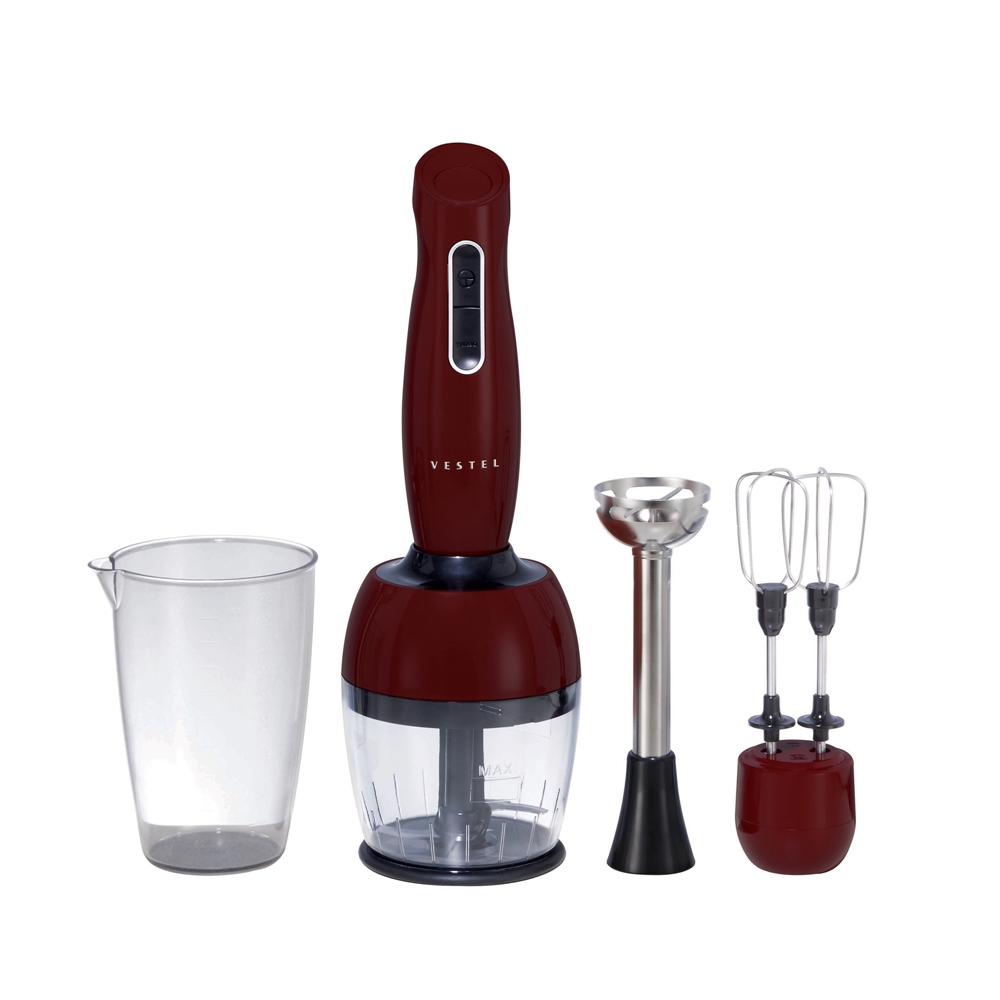 VESTEL RETRO BORDO EL BLENDER SETİ