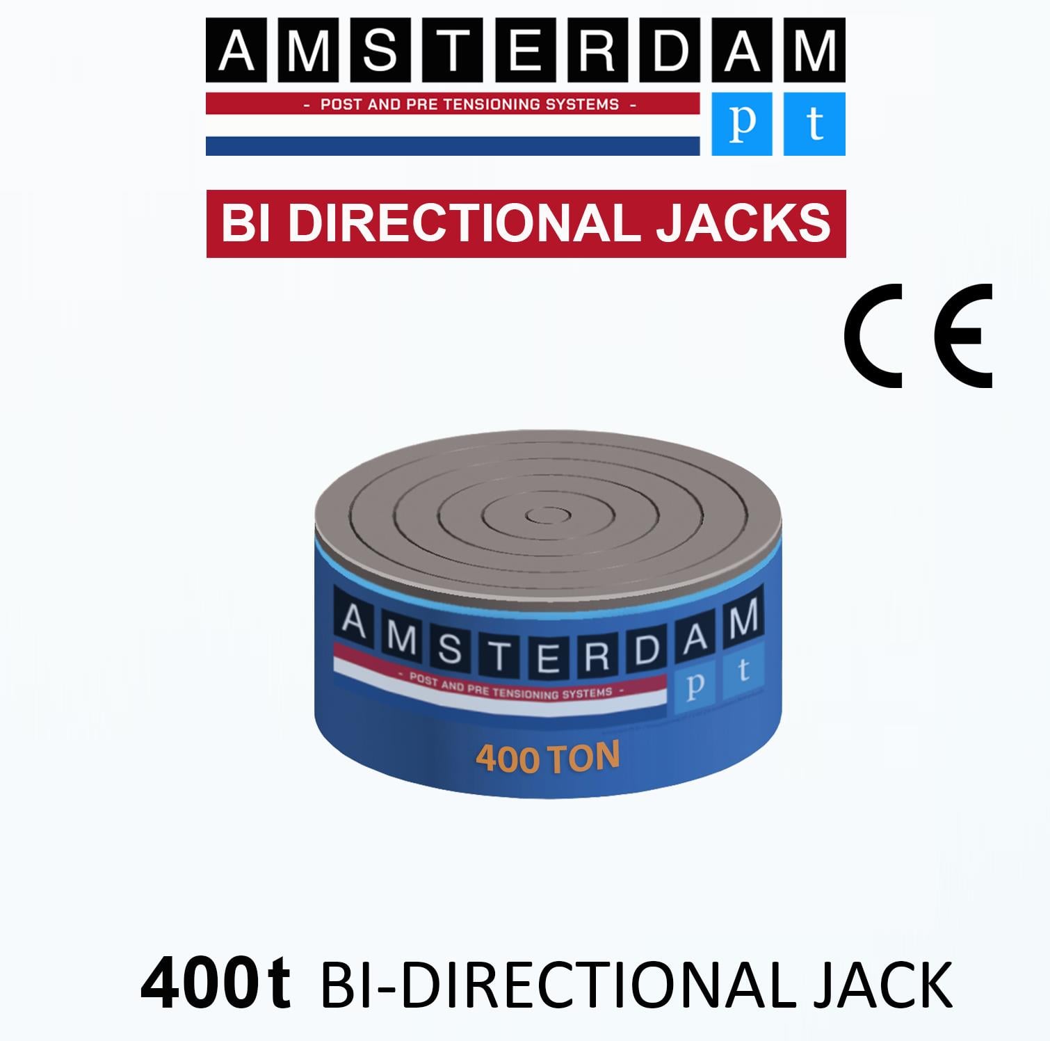 400 Ton Capacity Bar Stressing Jack