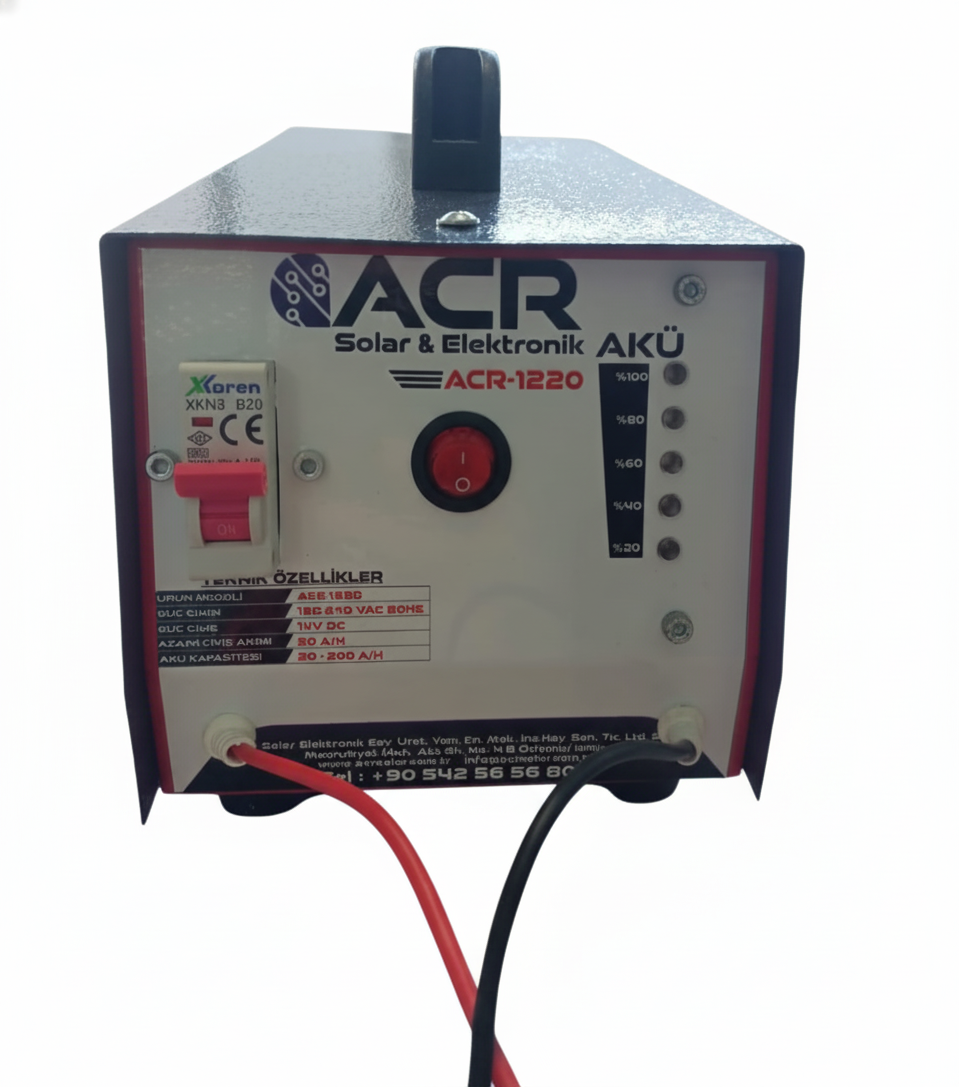 ACR 1220 Profesyonel Akü Şarj Aleti 20 Ah