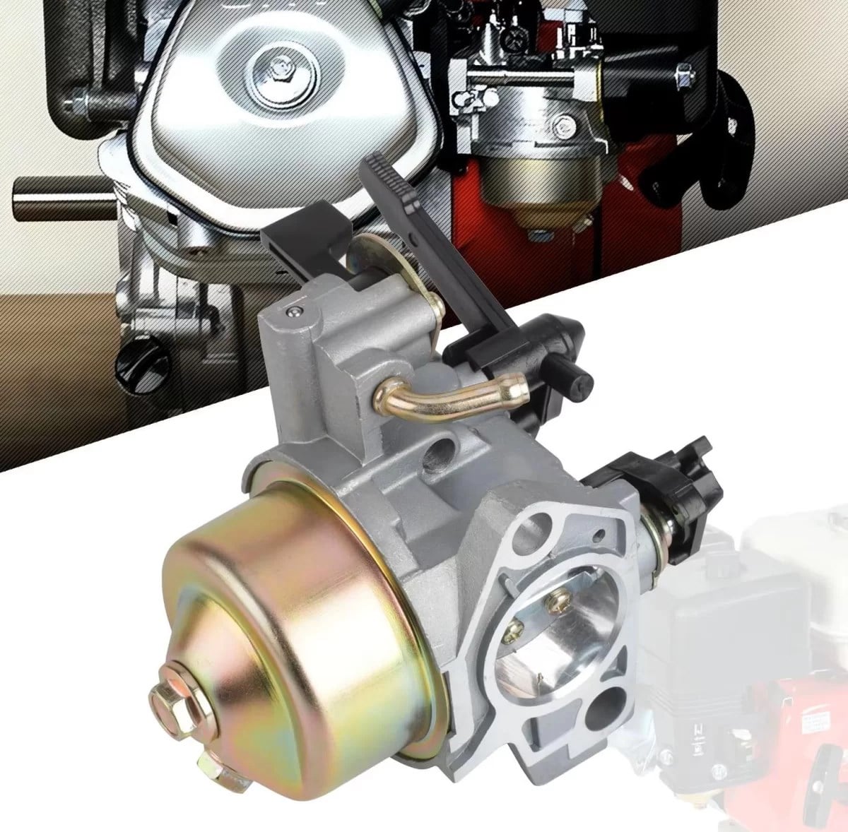 Benzinli Motorlar 177F-FE Musluklu Karburatör 9-11 Hp