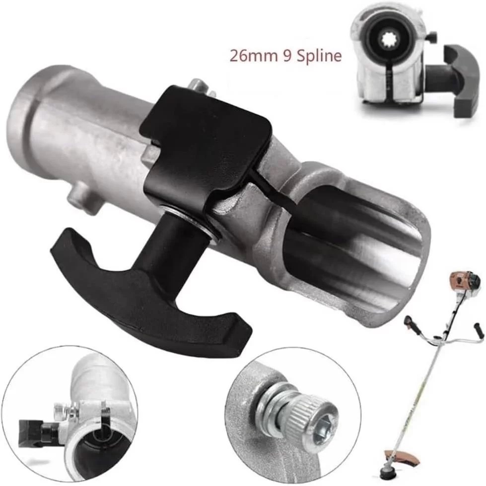 Motorlu Tırpan Boru Bağlantısı Kelepçeli 26 mm 9x9 Dişli