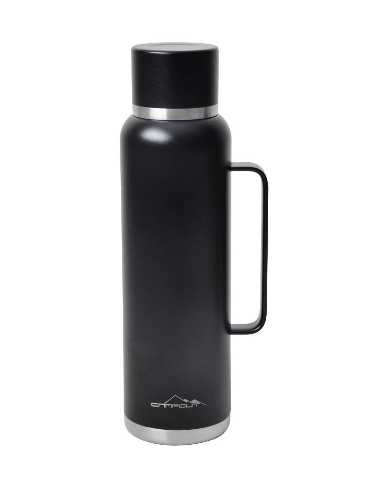 NURGAZ Campout Çift Katmanlı Termos Siyah 1500 ml (NG 164)
