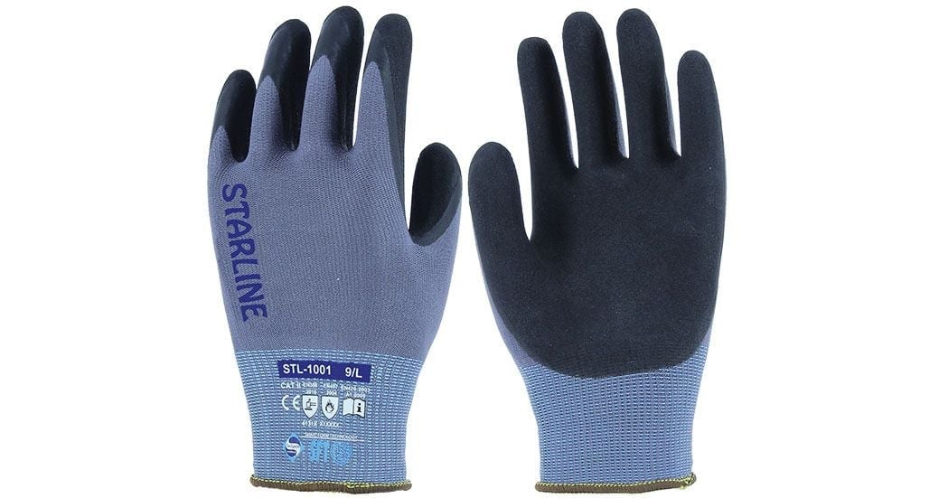 STARLINE STL-1001 Nitril Köpük Eldiven 9 Numara