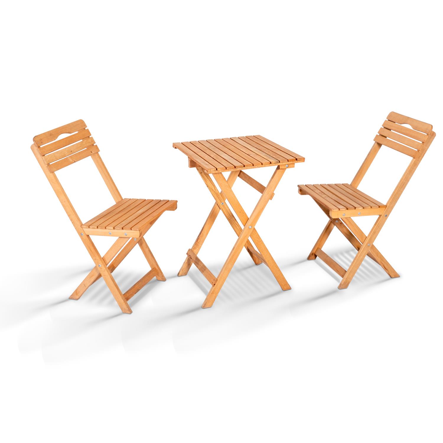Bahex Tiny 2+1 Bistro Set Bahçe Masa Sandalye Takım