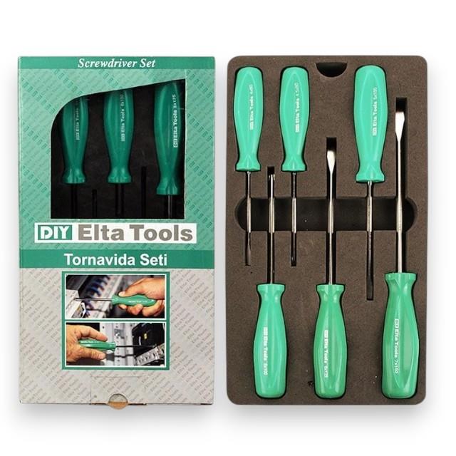 Elta Opak Seri Tornavida Seti 6 Parça