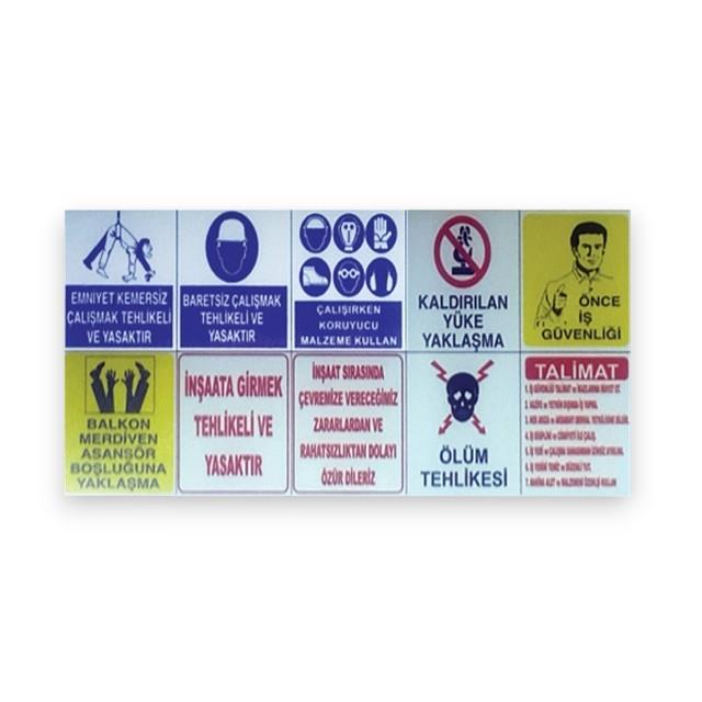 İkaz Levhası 35x25cm 10'lu paket
