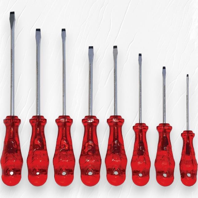 İzeltaş Düz Uçlu Tornavida Kraft Seri 8 Parça