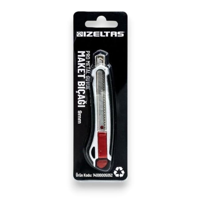 İzeltaş Pro Metal Gövde Maket Bıçağı 9 mm