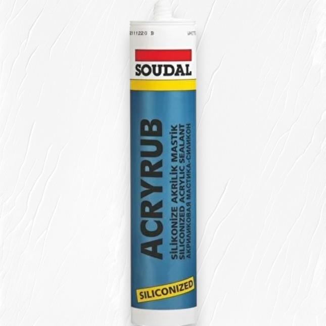 Soudal Acryrub Silikonize Mastik Antrasit Gri 500 gr
