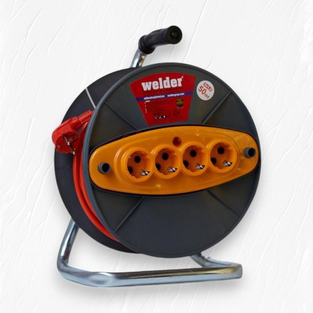 Welder Makaralı Uzatma Kablo 3x2,5mm 50 mt