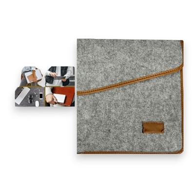 Casedress Keçe Laptop Çantası 27x40cm 15,6 inch Gri