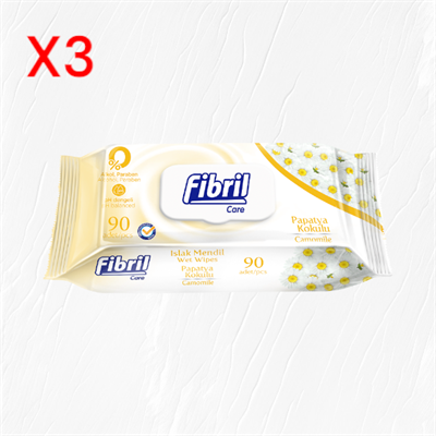 Fibril Islak Havlu Papatya 90'lıx3adet