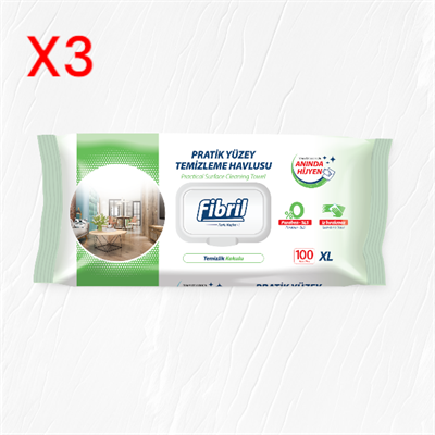Fibril Yüzey Temizleme Temizlik Kokulu 100'lüx3 adet