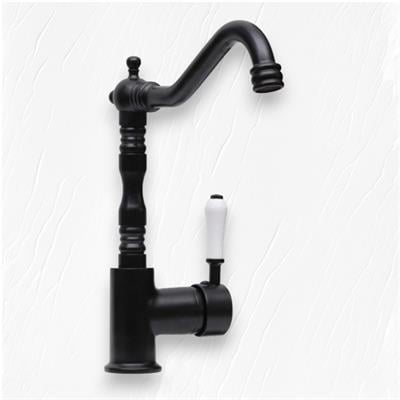 Sardıcı Mutfak Eviye Bataryası Antik Model Siyah Rustik T Gövde Porselen