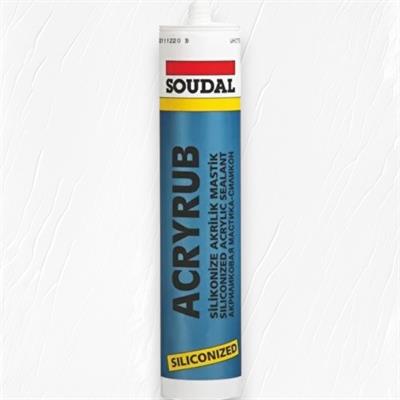 Soudal Acryrub Silikonize Mastik Antrasit Gri 500 gr