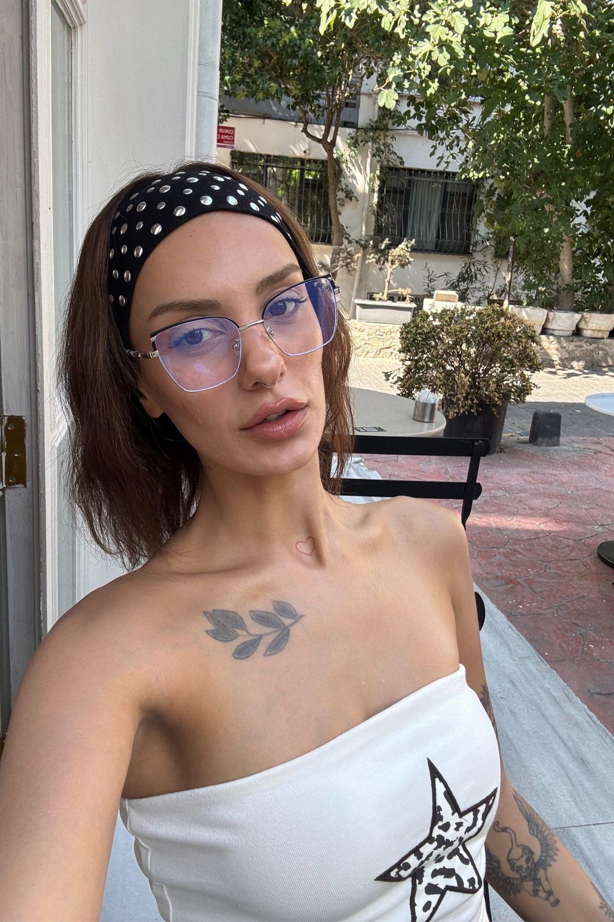 Lela Kadın Blue Block Gözlük Gri